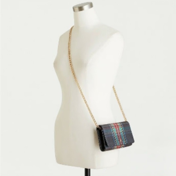 NWT Luxury Minimalist RARE Preppy J. Crew Convertible wallet bag w/chain strap - Picture 3 of 17